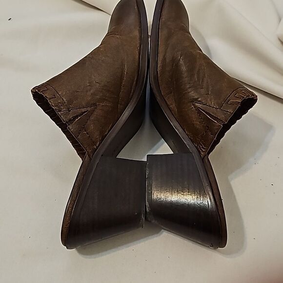 Frye & co. Leather Open Back Mules Cody Cognac size 6M - Picture 4 of 8